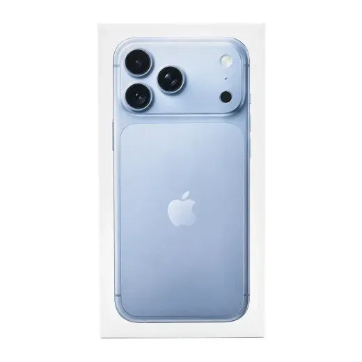 iPhone azul nuevo en su caja